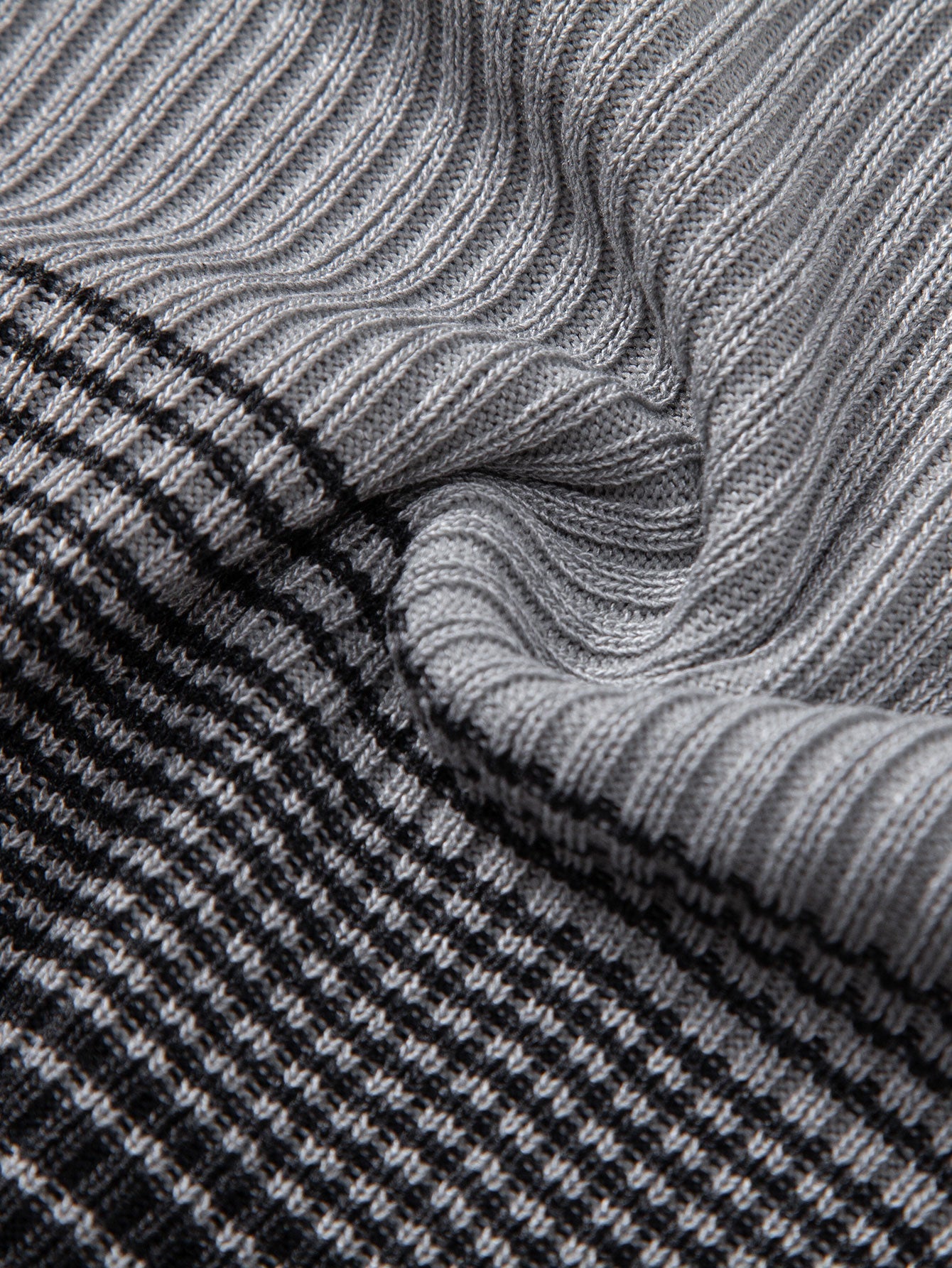 Striped Gradient Knitted Polo Shirt