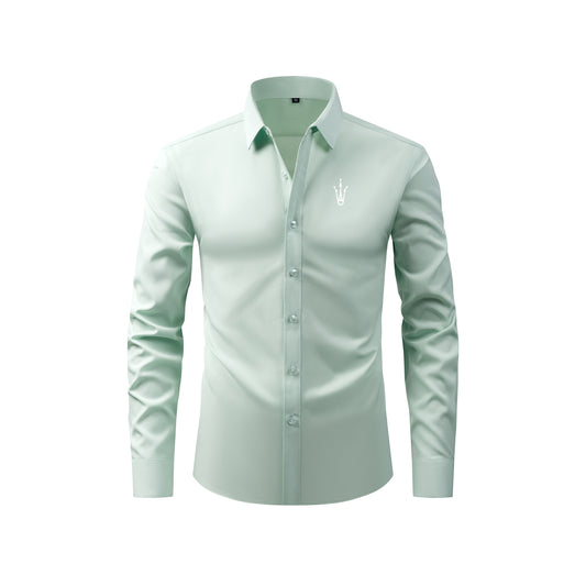 Mogghal Long Sleeve Light Green Commuter Shirt