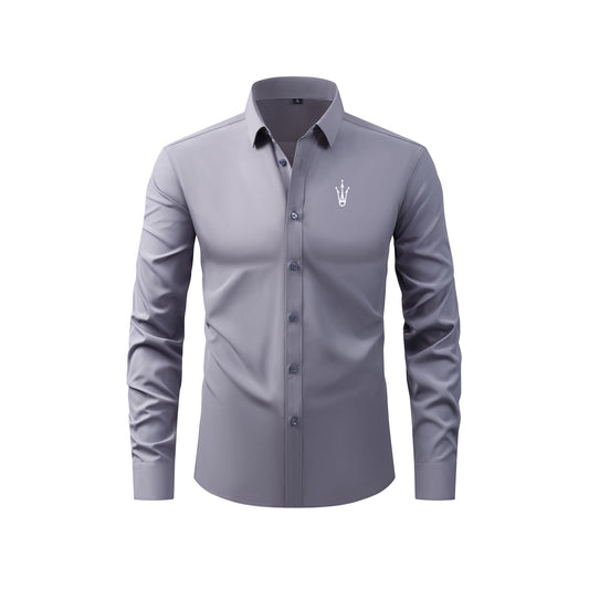 Mogghal Long Sleeve Grey Commuter Shirt