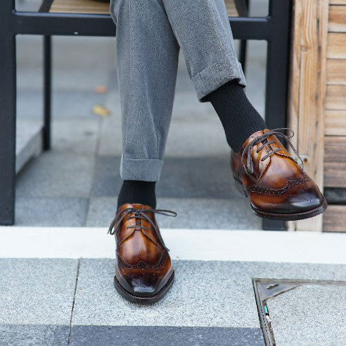 PANDA - Cap Toe Oxfords