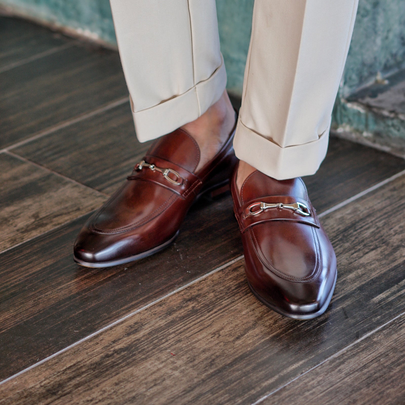 CHASSEL - Men Leather Penny Loafer