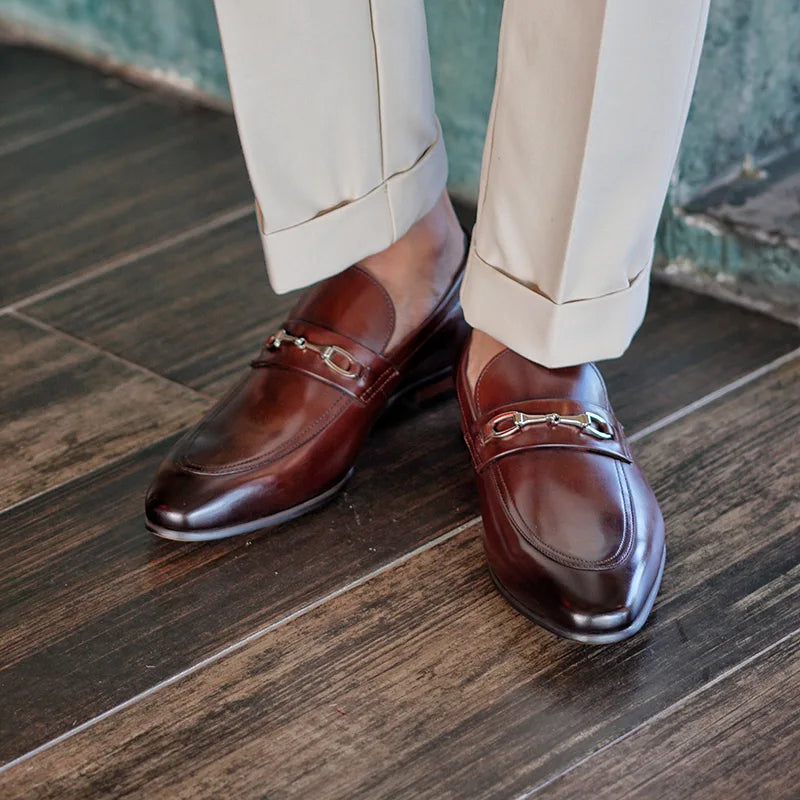 CHASSEL - Men Leather Penny Loafer