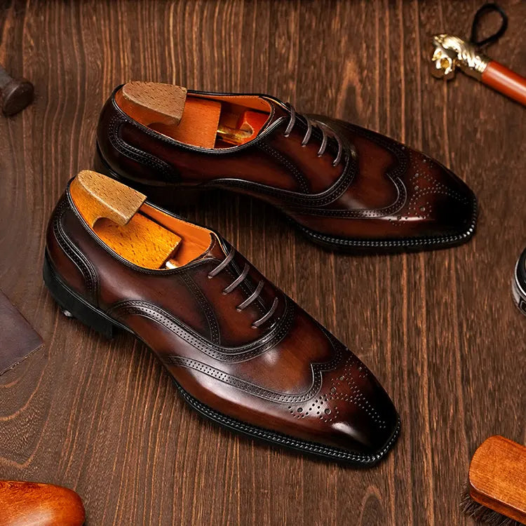 LUXURY - Brogue Wingtip Oxfords
