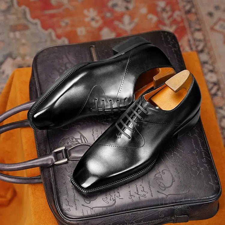 WILLIAM - Brogue Line Cap Toe Oxfords