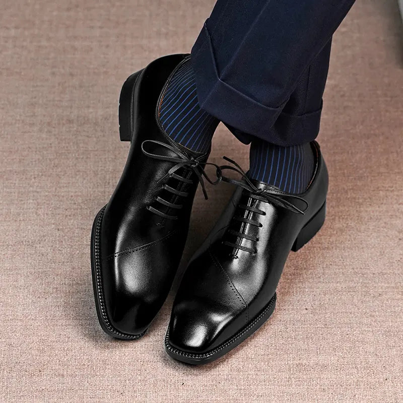 WILLIAM - Brogue Line Cap Toe Oxfords