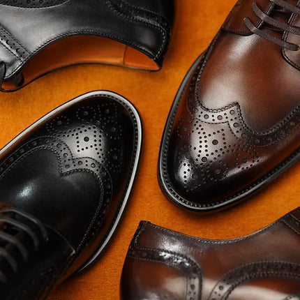 ZAFARON -  Brogue Wingtip Derbys