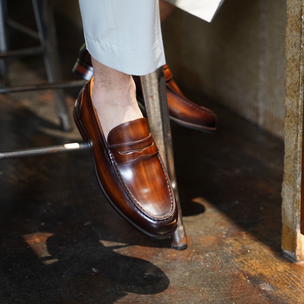 BROGUE -  Classic Moc Toe Penny Loafers