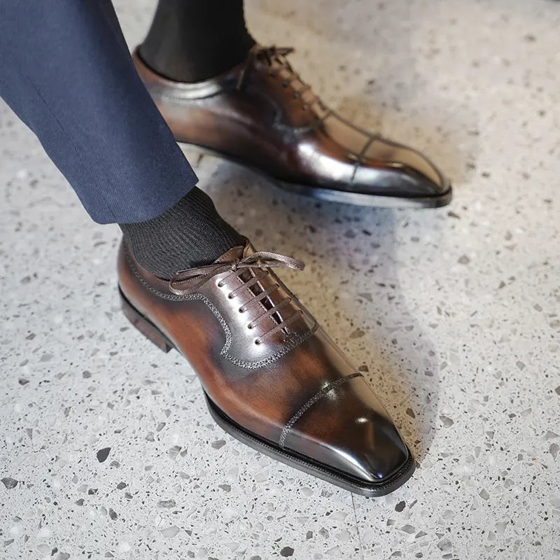HERITAGE - Men Cap Toe Oxfords