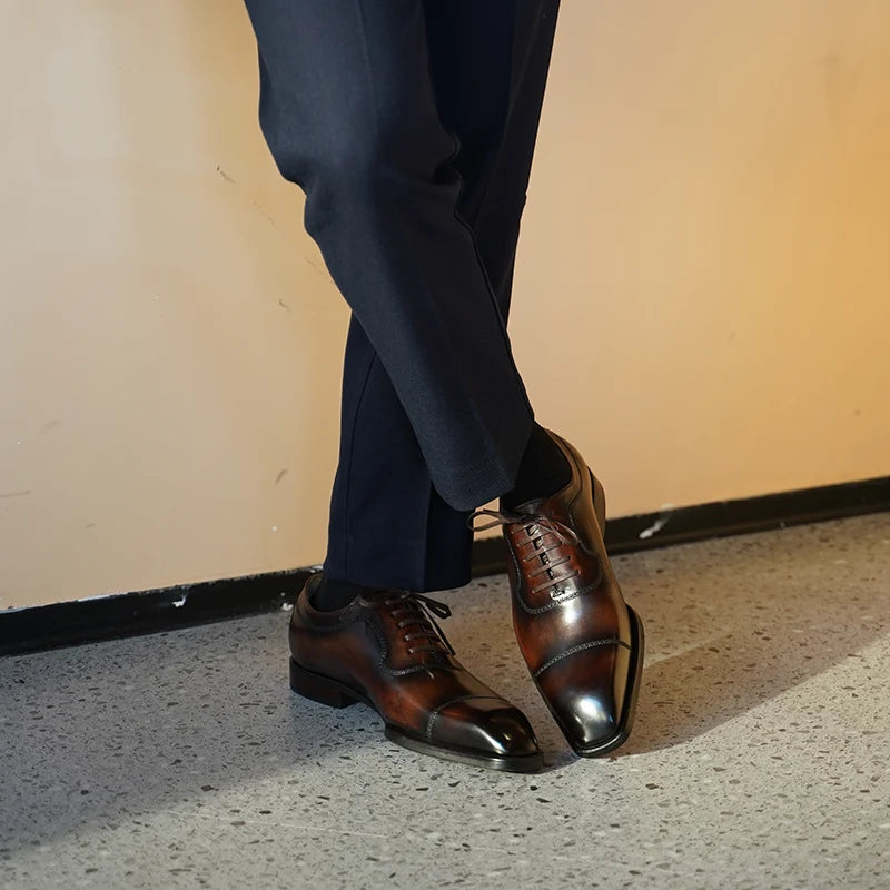 HERITAGE - Men Cap Toe Oxfords