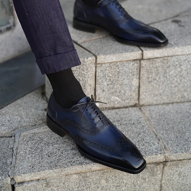 CHARLIE - Men Brogue Wingtip Oxfords