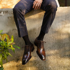 DOLPHIN - Men Suede Oxfords Wingtip
