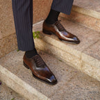 DOLPHIN - Men Suede Oxfords Wingtip
