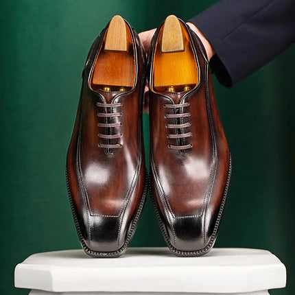 JORDAN - Hand-Burnished Goodyear Welt Oxford
