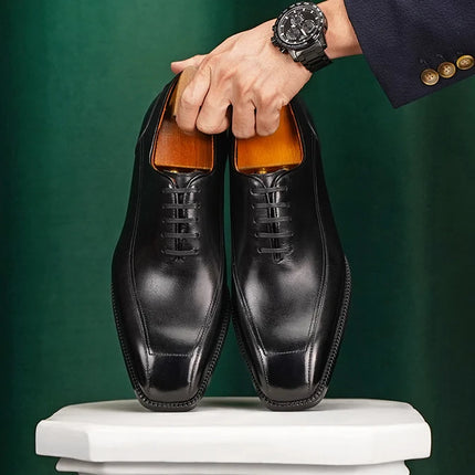 JORDAN - Hand-Burnished Goodyear Welt Oxford