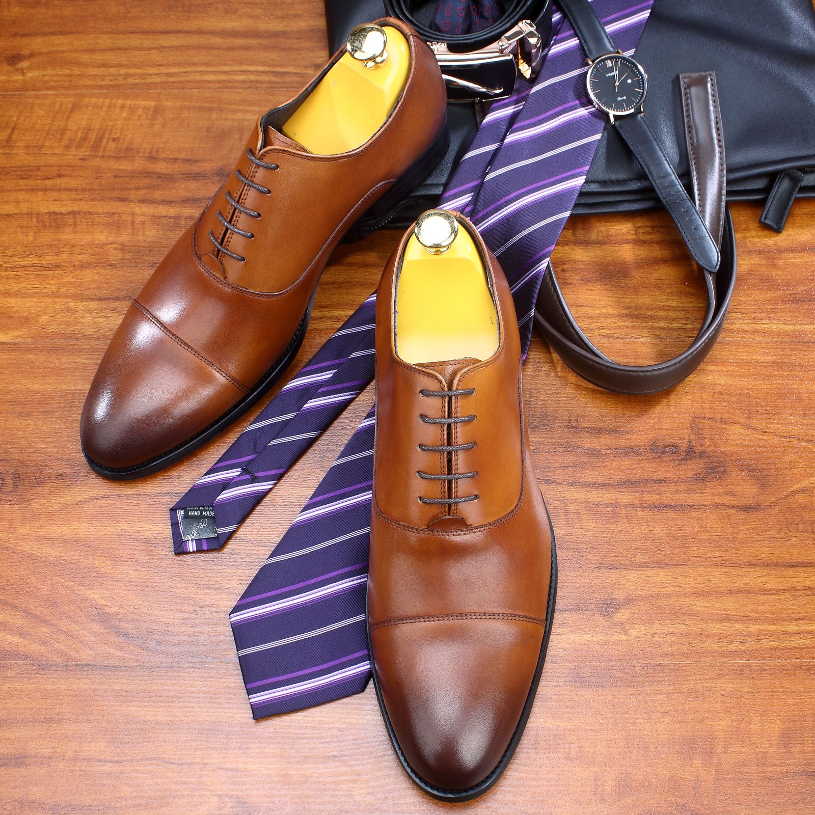 CHROME - Cap Toe Oxfords