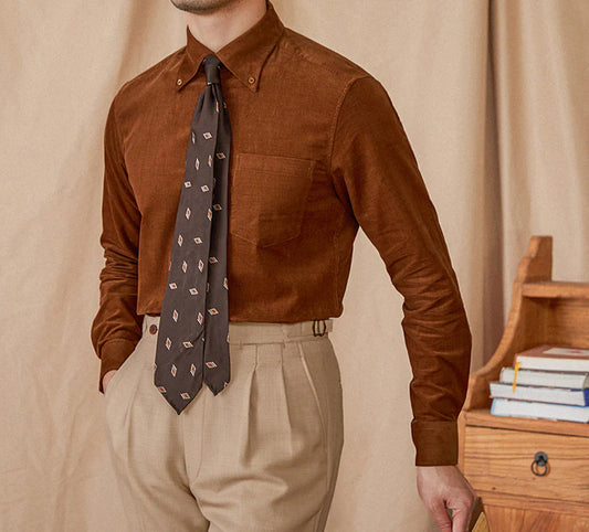 Mogghal | Cambridge Cotton Corduroy Long Sleeve Shirt