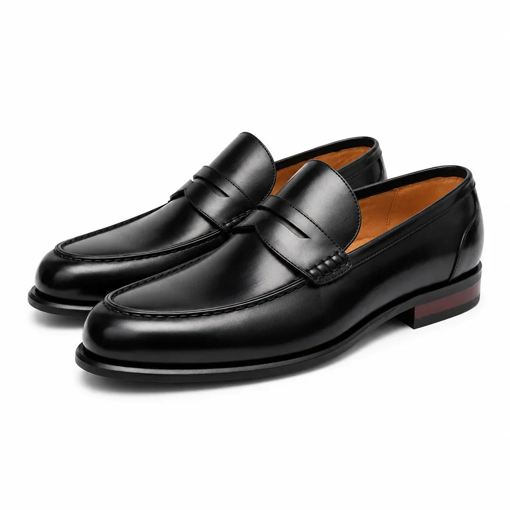 BROGUE -  Classic Moc Toe Penny Loafers