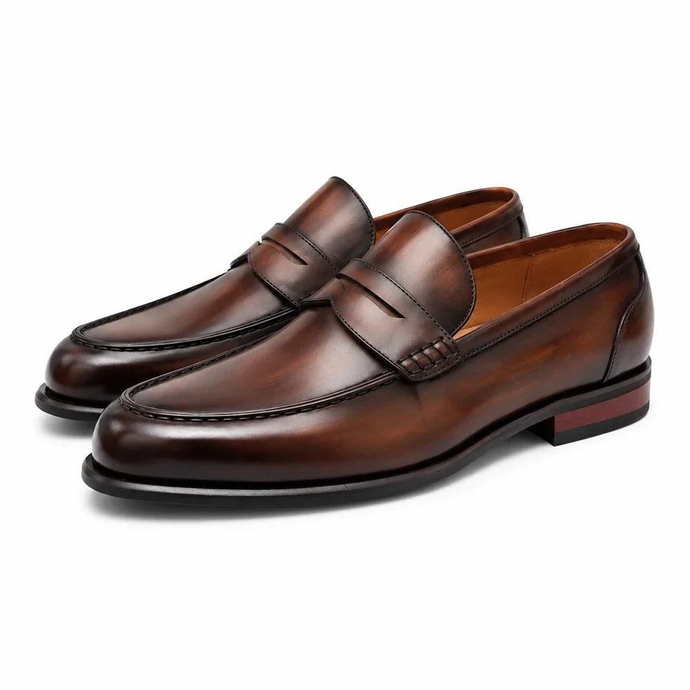 BROGUE -  Classic Moc Toe Penny Loafers