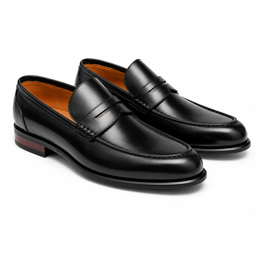 BROGUE -  Classic Moc Toe Penny Loafers