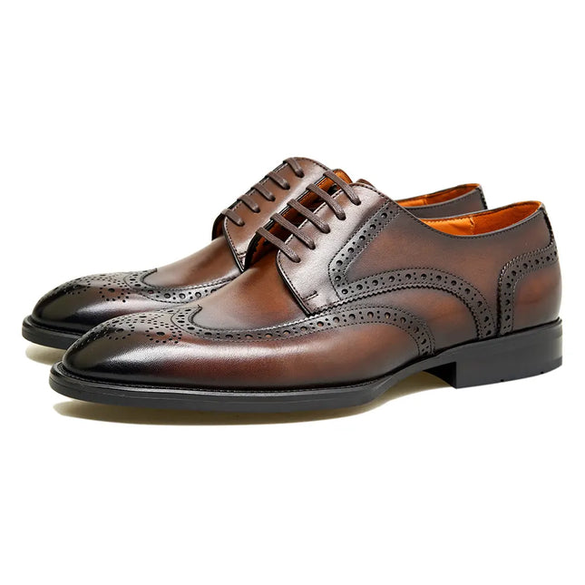 ZAFARON -  Brogue Wingtip Derbys