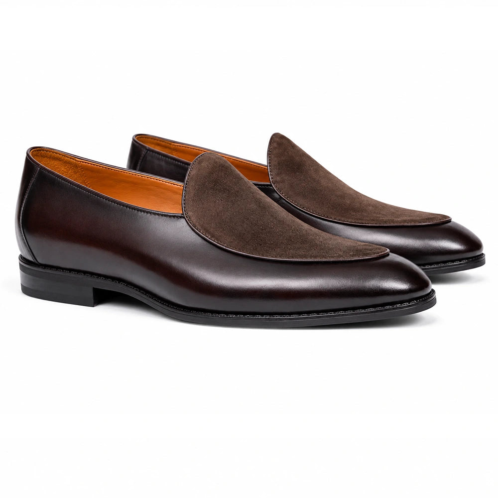 TEXTURE - Suede Belgian Dress Loafers