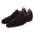 VILLANO - Men Suede Penny Loafers