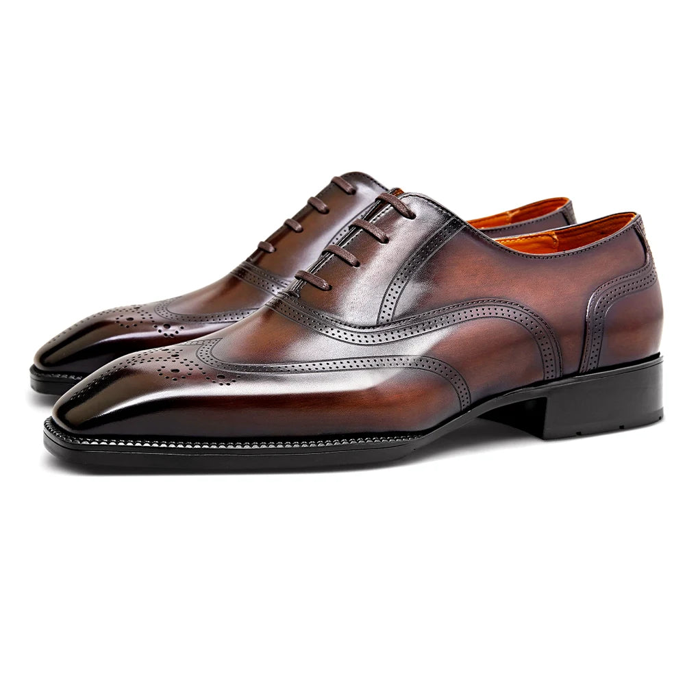 LUXURY - Brogue Wingtip Oxfords