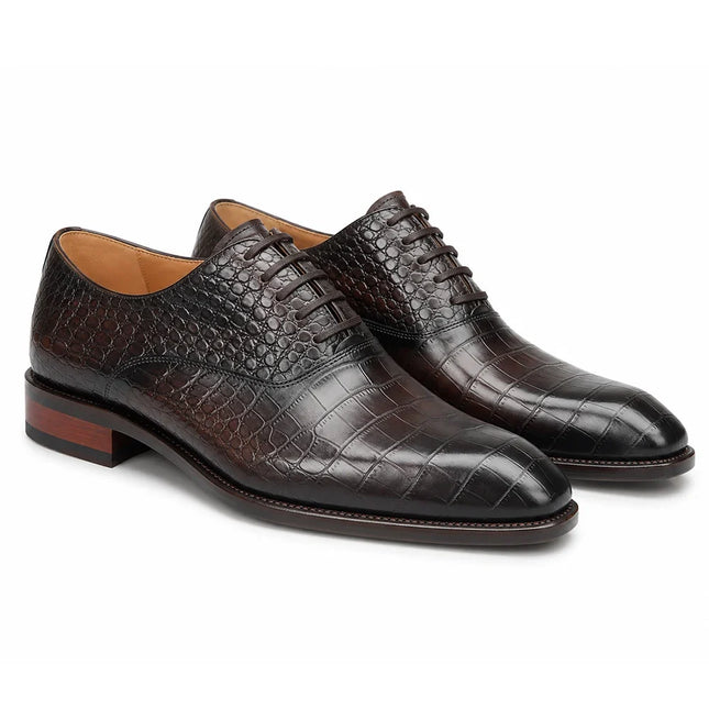 CROOK - Crocodile Wholecut Oxfords