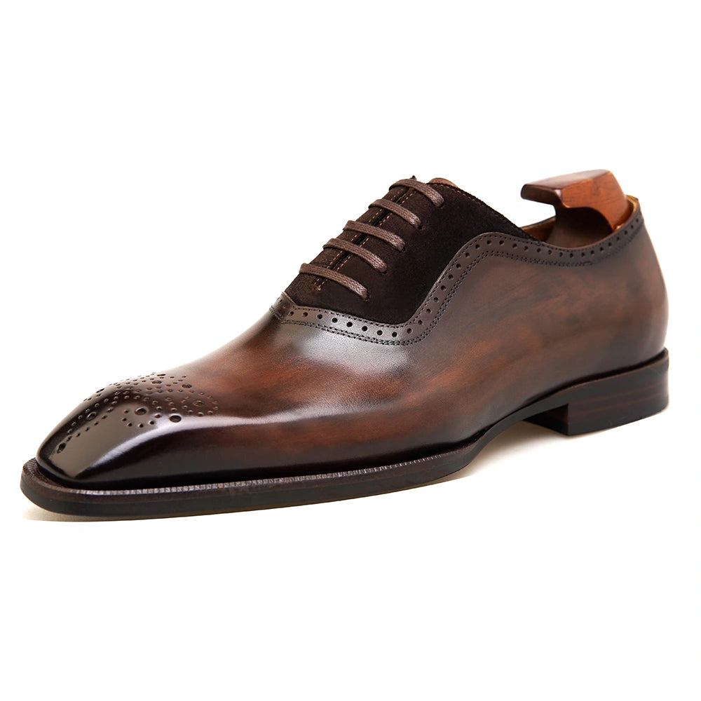 DOLPHIN - Men Suede Oxfords Wingtip