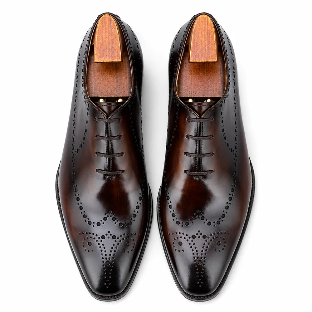 ELEGANT - Wholecut Oxford Brogue Shoe