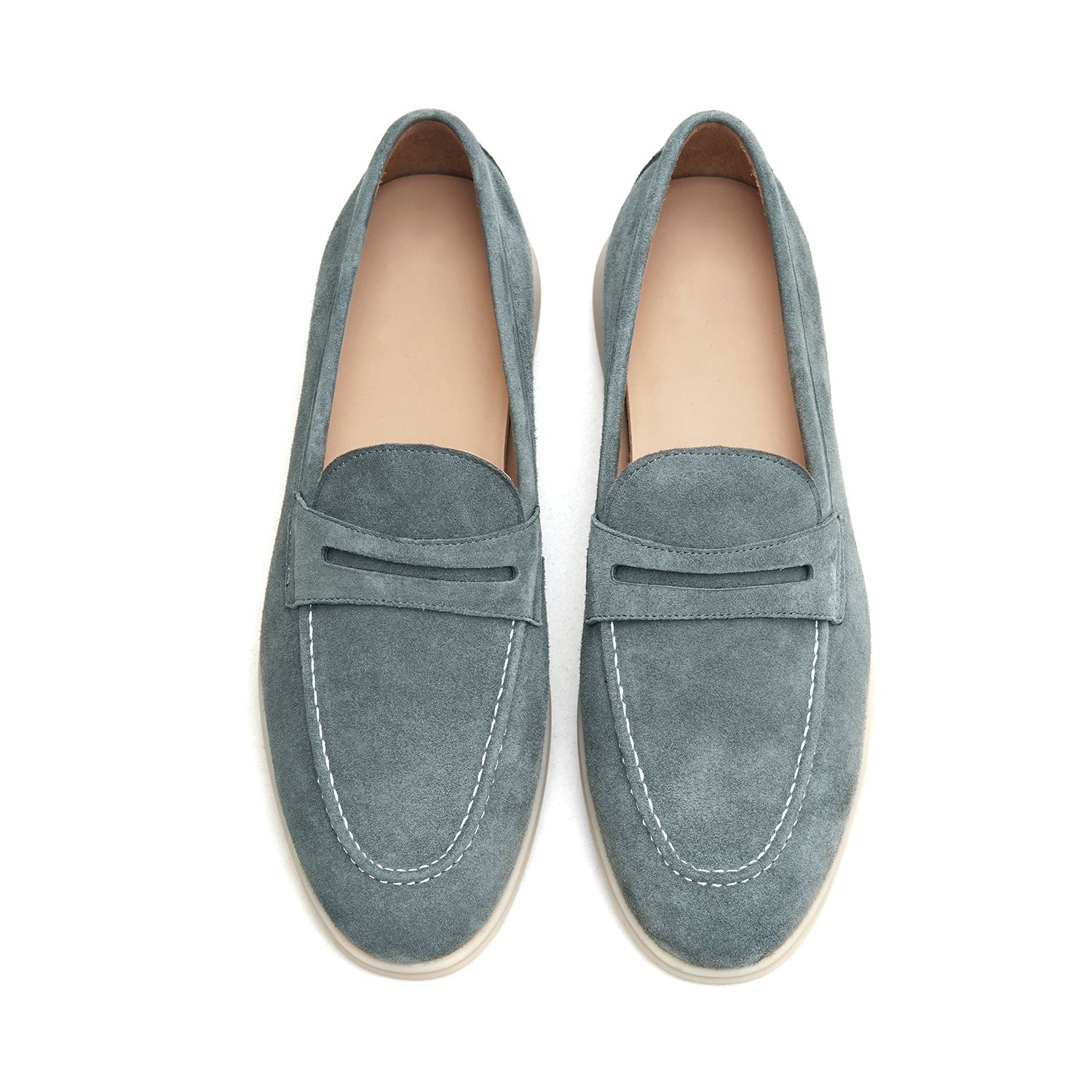 BREEZE - Men Suede Penny Loafers