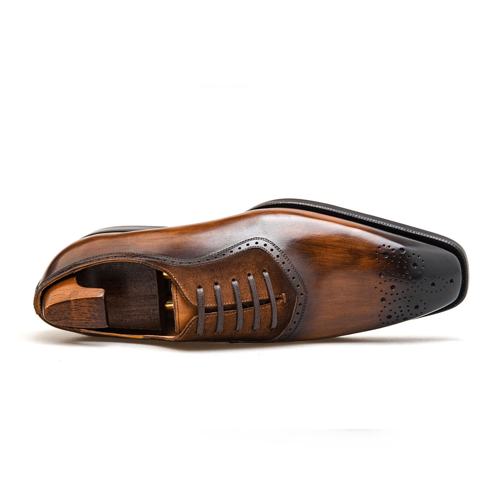 DOLPHIN - Men Suede Oxfords Wingtip