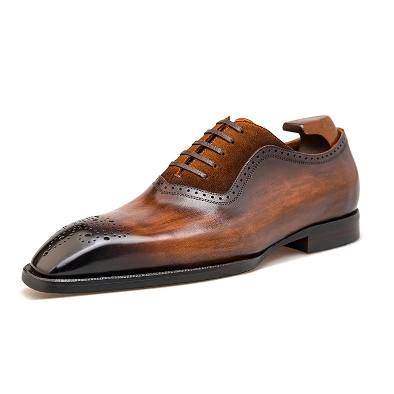 DOLPHIN - Men Suede Oxfords Wingtip