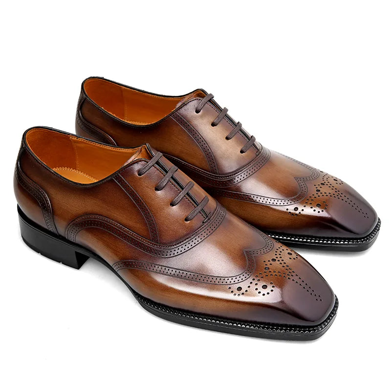 LUXURY - Brogue Wingtip Oxfords