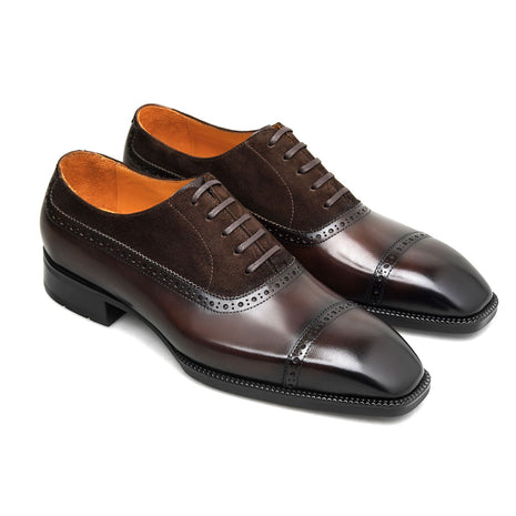 WHOLECUT - Men Cap Toe oxfords Shoe