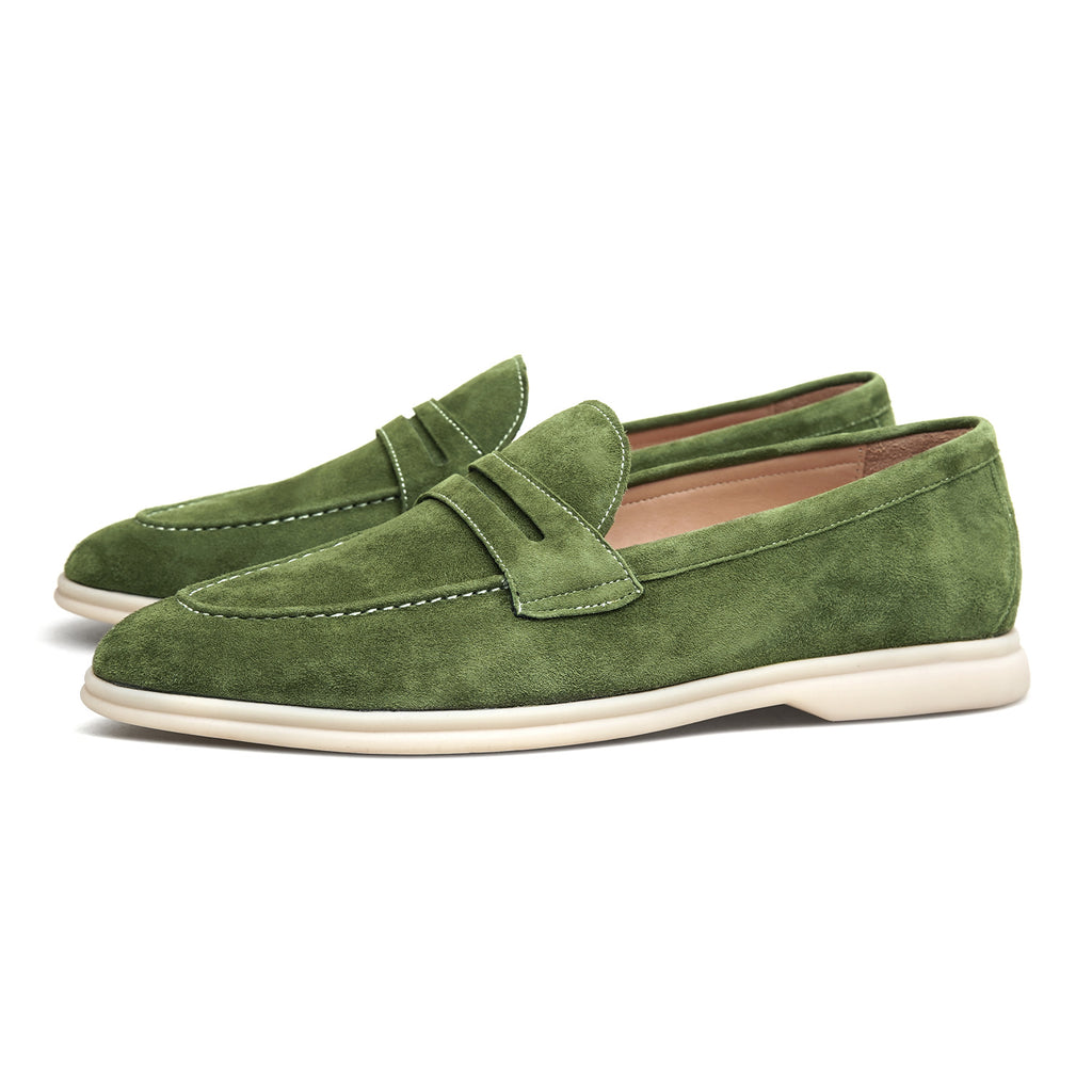 BREEZE - Men Suede Penny Loafers