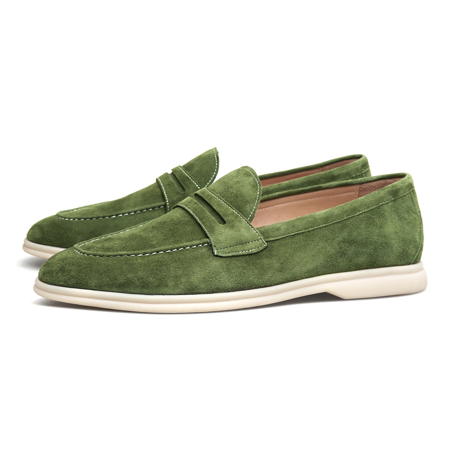 BREEZE - Men Suede Penny Loafers