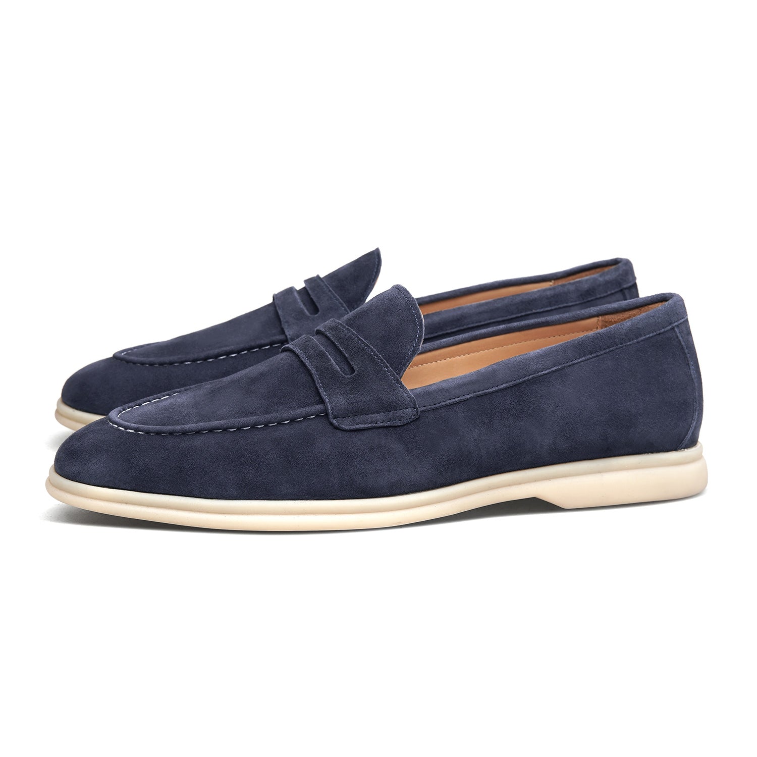 BREEZE - Men Suede Penny Loafers
