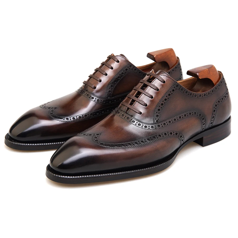 ENGRAVE - Cap toe Oxfords