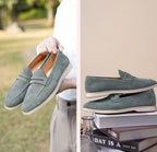 BREEZE - Men Suede Penny Loafers