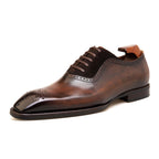 DOLPHIN - Men Suede Oxfords Wingtip