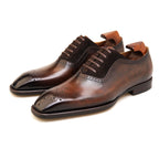 DOLPHIN - Men Suede Oxfords Wingtip