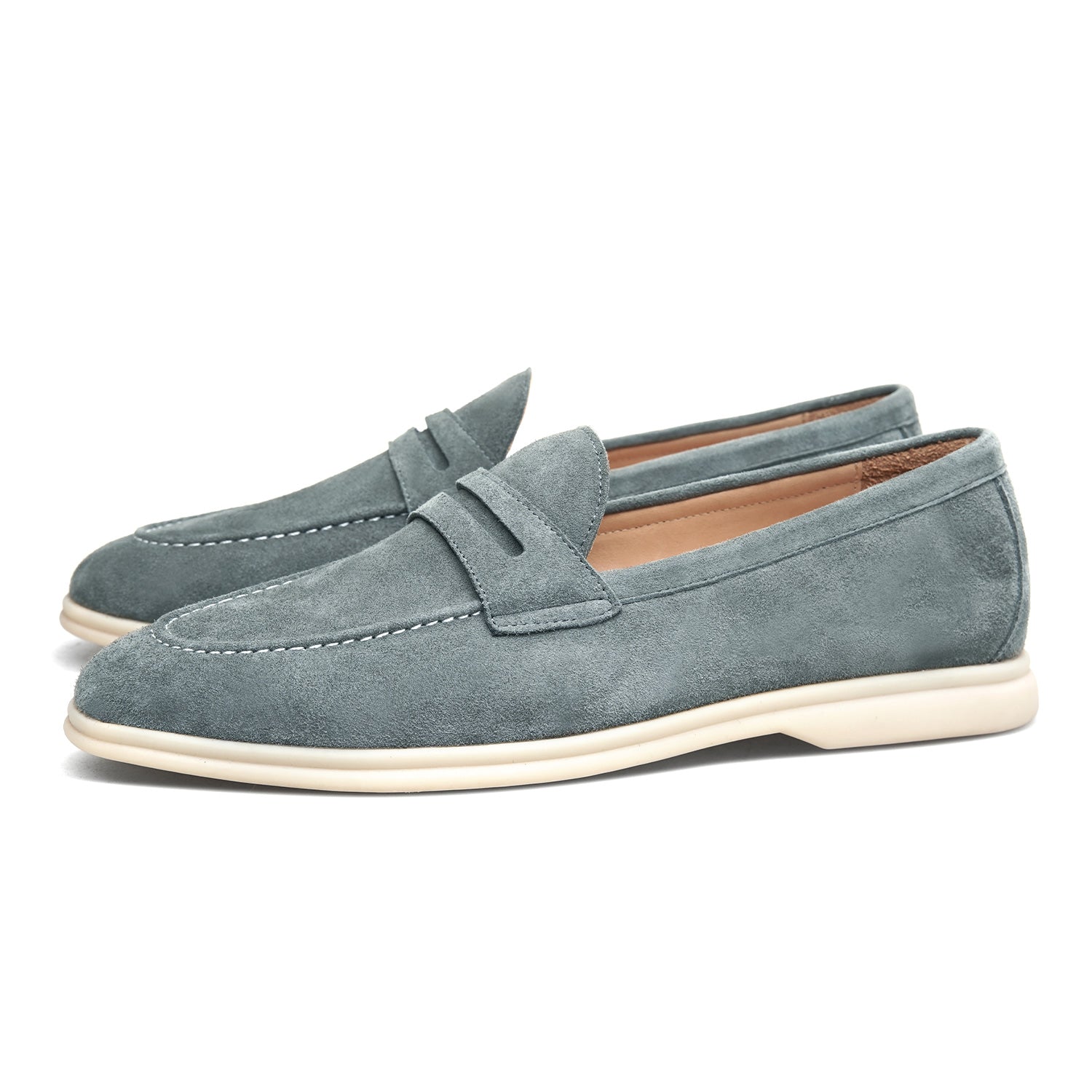BREEZE - Men Suede Penny Loafers