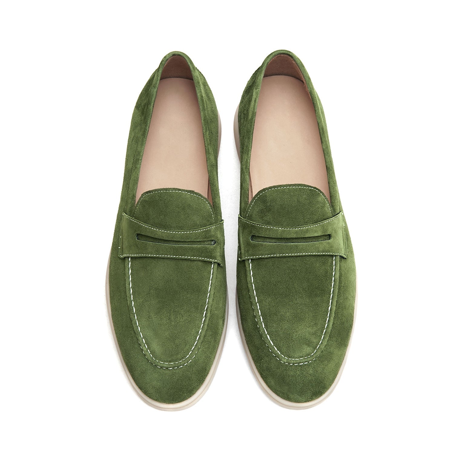 BREEZE - Men Suede Penny Loafers