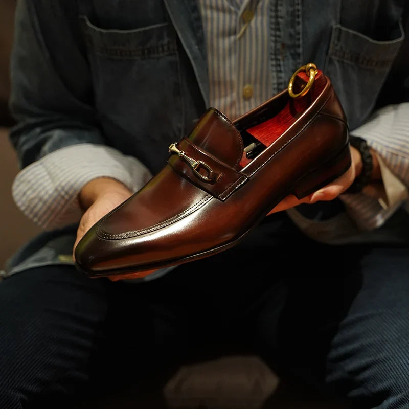 CHASSEL - Men Leather Penny Loafer